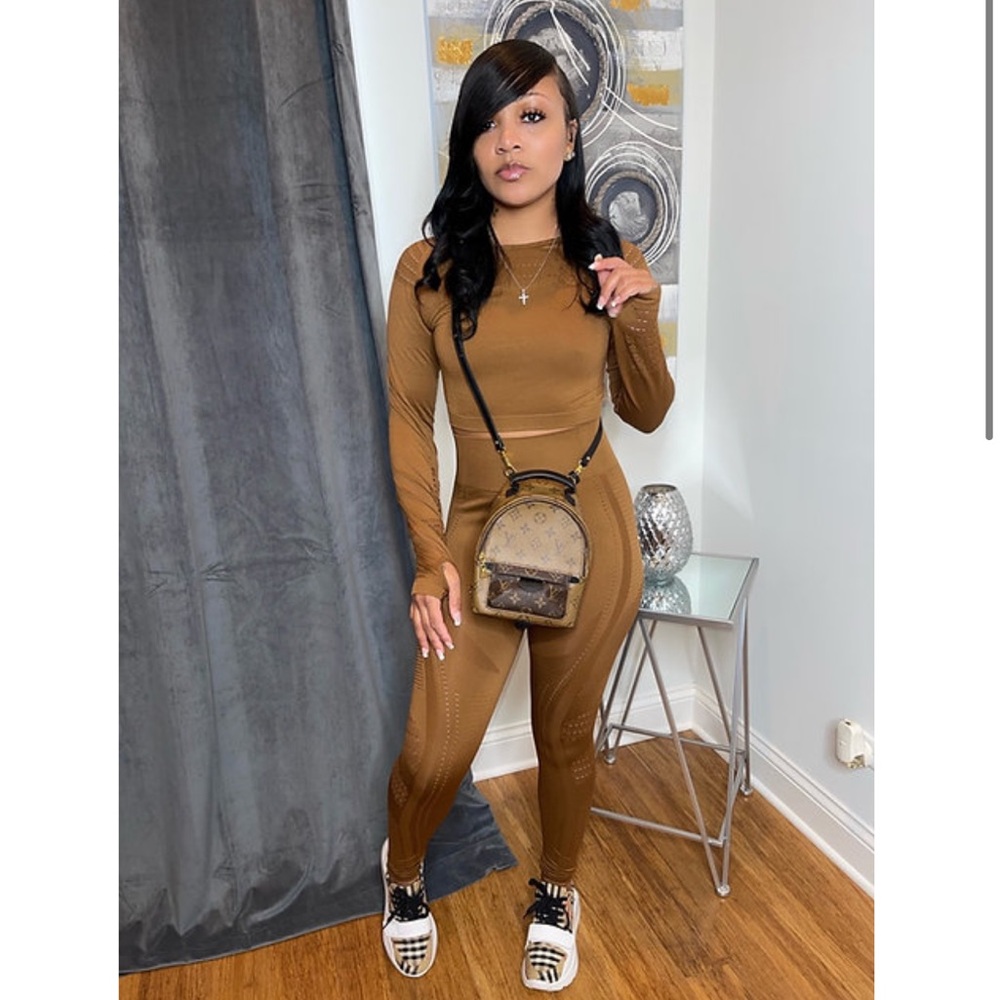 Brown legging set